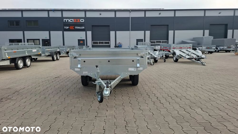 Neptun DOSTAWA! Przyczepa platforma wym. 263x145x30cm koła pod spodem N7-263 2 BaseLine, wszystkie burty DEMONTOWALNE, DMC 750kg GN87 - 10