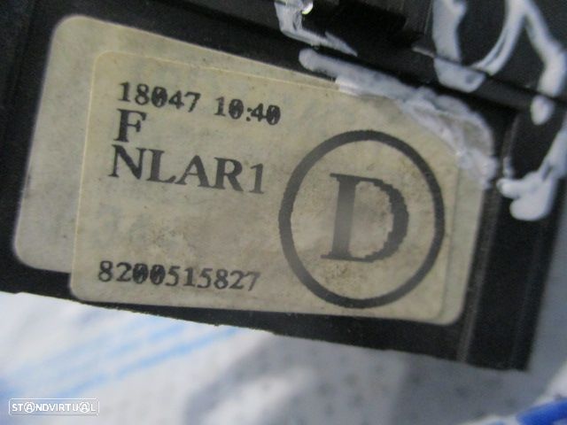 Comutador 8200515827 RENAULT TWINGO 2 FASE 1 2007 1.2I 75CV 3P PRETO LUZ PISCAS - 5