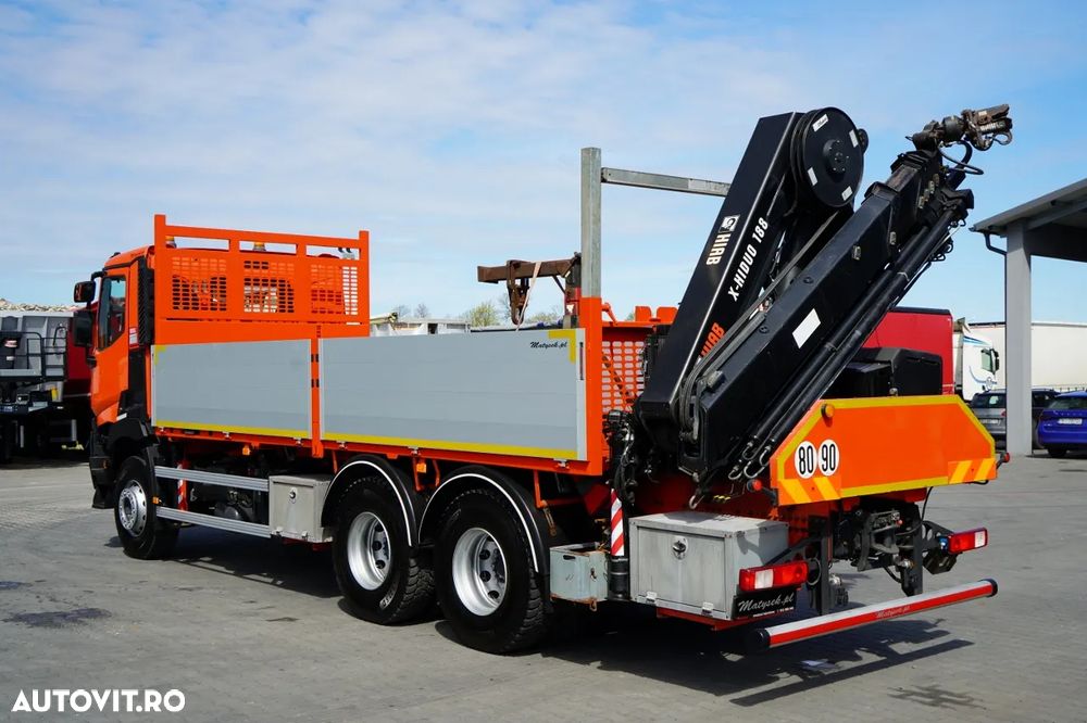 Renault C 430 / 6x4 / LIVRARE 6.2 M + CUPTOR HIAB X-DUO 188 / EXTENSIE 15 M / RADIOCOMANDĂ / FURCĂ / ROTATOARE - 11