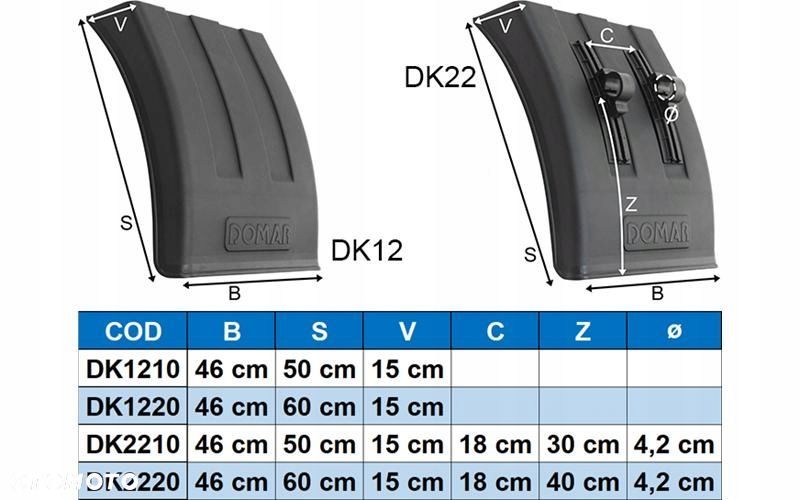 NADKOLE BŁOTNIK NACZEPY PRZÓD TYŁ - 3