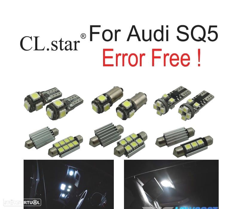 KIT COMPLETO DE 30 LÂMPADAS LED INTERIOR PARA AUDI SQ5 DEPORTE QUATTRO 2014-2016 - 1