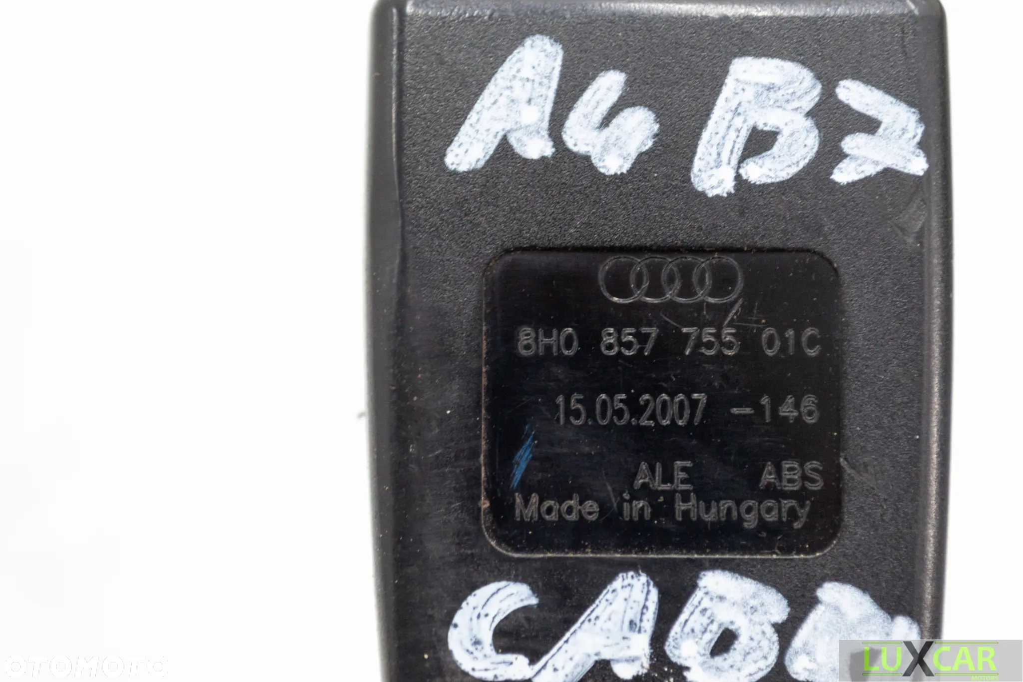 AUDI A4 B7 CABRIO ZAPINKA ZAPIĘCIE KLAMRA NAPINACZ PASA LEWY PRZÓD 8H0857755 GORLICE - 3