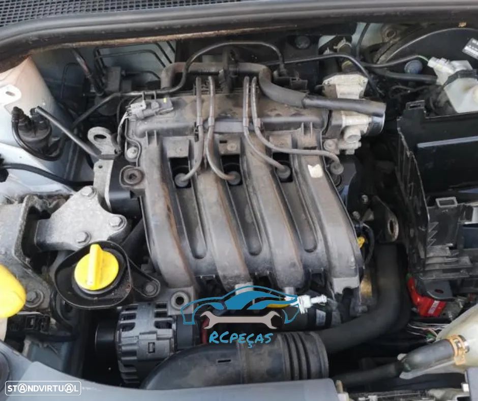 .Motor Completo D4F740 Renault Clio III IV 1.2i 75cv - 1