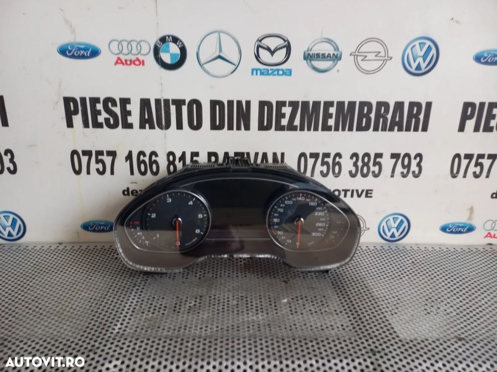 Ceasuri Bord Audi A8 4H D4 An 2010-2011-2012-2013-2014-2015-2016-2017 Volan Stanga Europa Cod 4H0920830D Dezmembrez Audi A8 4H D4 3.0 Tdi Quattro Motor CDT Cutie MXU Volan Stanga - Dezmembrari Arad - 5