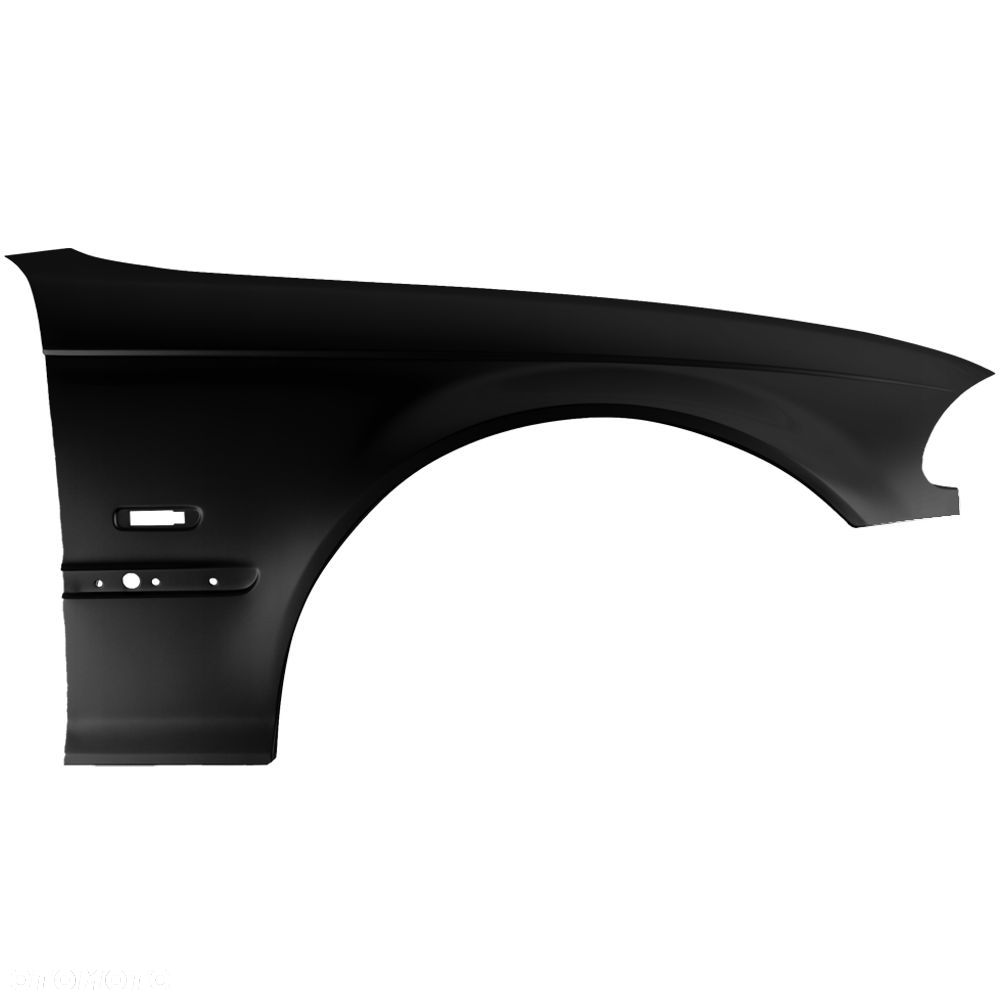 BLU Błotnik BMW 3 E46 668 prawy czarny 98-01 przód sedan touring Standard Schwarz - 2