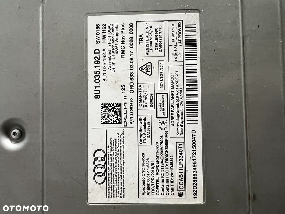 AUDI Q3 I RADIO NAWIGACJA 8U1035192D LIFT - 3