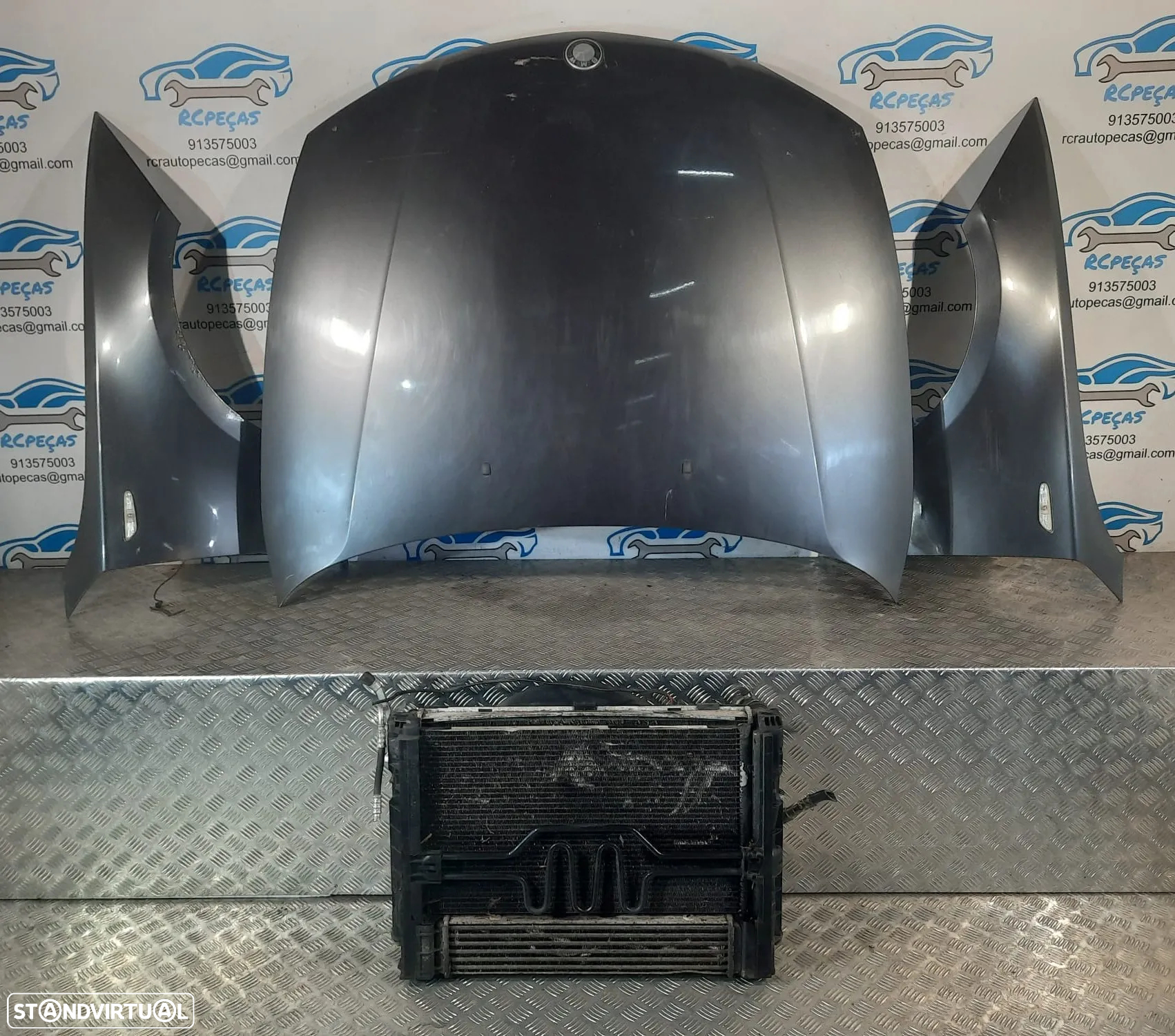 FRENTE COMPLETA BMW SERIE 1 E87 E81 PRE LCI PRE-LCI CAPOT PARACHOQUES GUARDA-LAMAS OTICAS RADIADOR VENTILADOR FRENTE FIBRA REFORÇO - 6