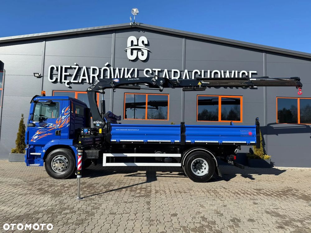 MAN TGM TGL TGS 18.250 // wywrotka 3-S + HDS HMF 1420 - K2 // E5 // budowlanka //żuraw dzwig kran crane // Świeżo sprowadzony!! - 10