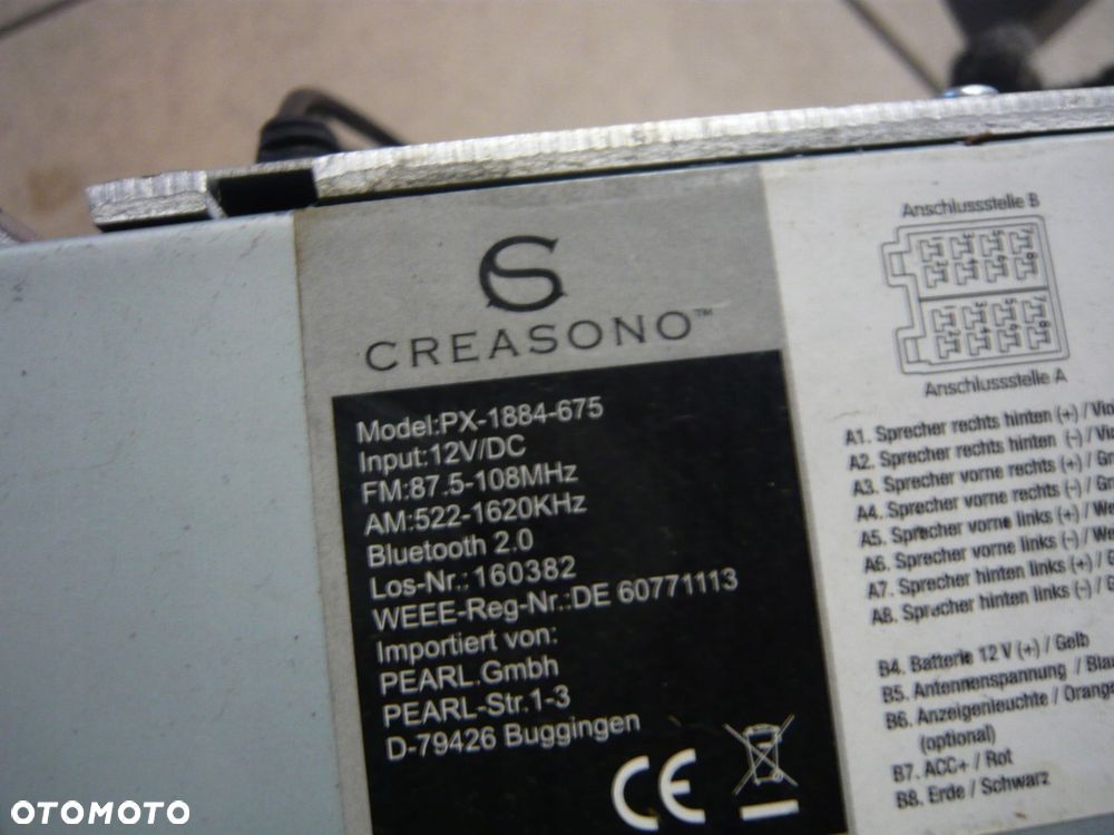 radio creasono px-1884-675 dacia duster - 2