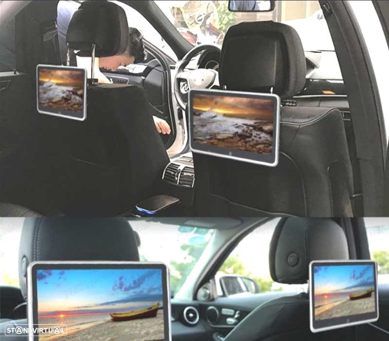 ECRÃ PARA ENCOSTO DE CABEÇA MULTIMEDIA 10 PULGADAS HD TÁCTIL USB SD - 2