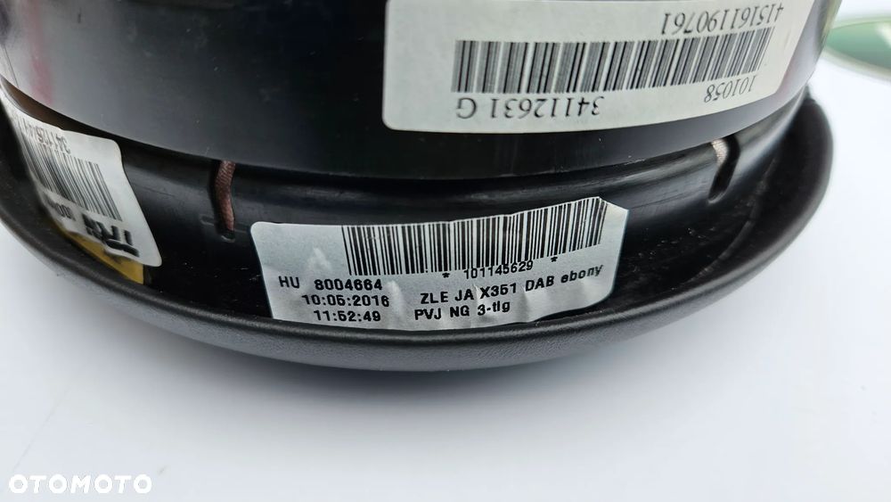 Jaguar XJ 351 LIFT 2015-2019 Poduszka kierowcy Airbag kierownicy KOLOR CZARNY - 9