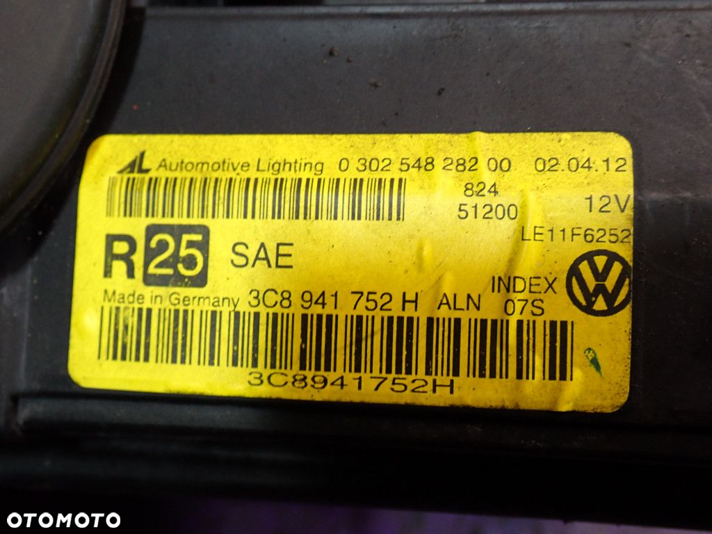 VW PASSAT CC 12- REFLEKTOR PRAWY LAMPA PRZÓD BI XENON LED USA 3C8941752H - 8