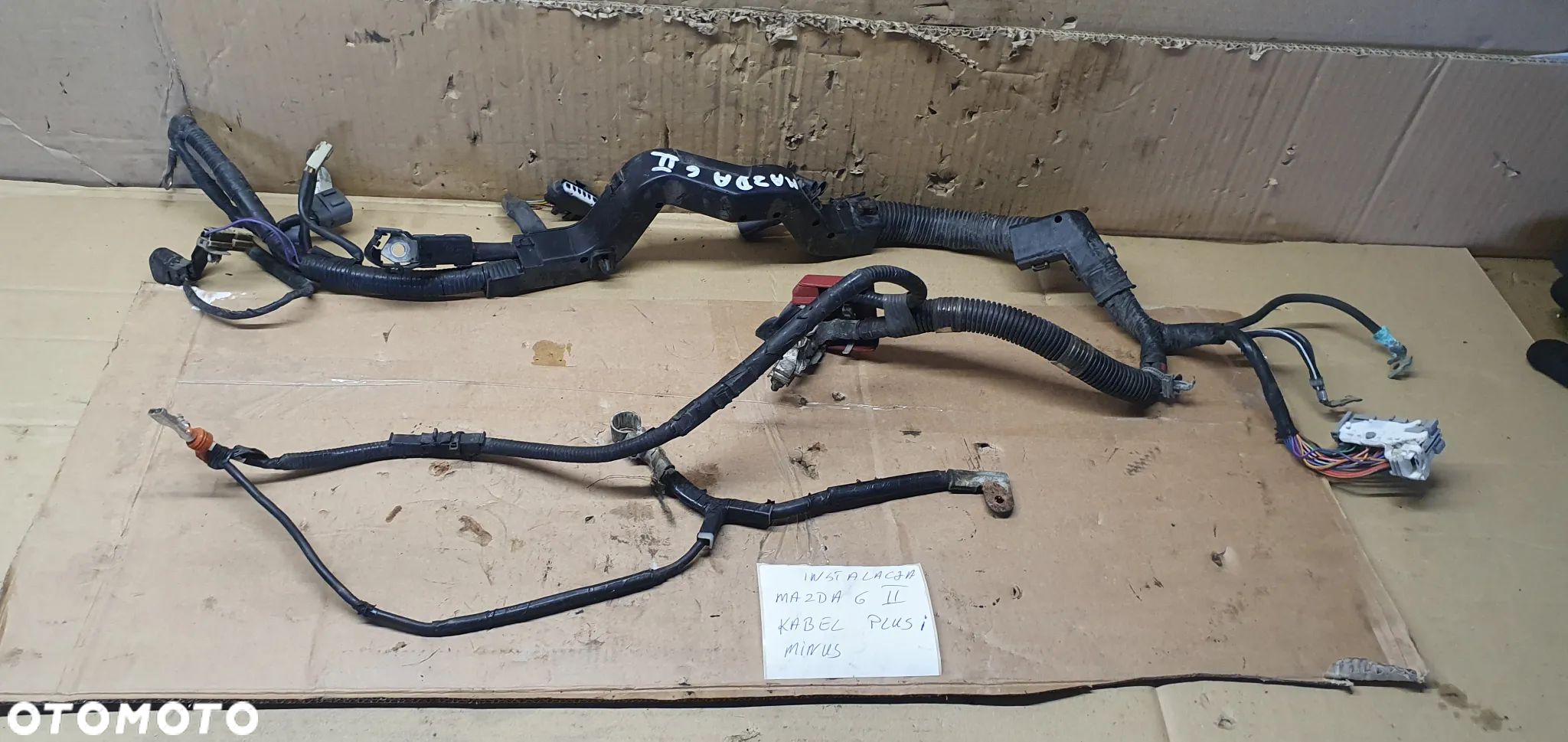 Instalacja klema plusowa wiązka kable Mazda 6 II - 1