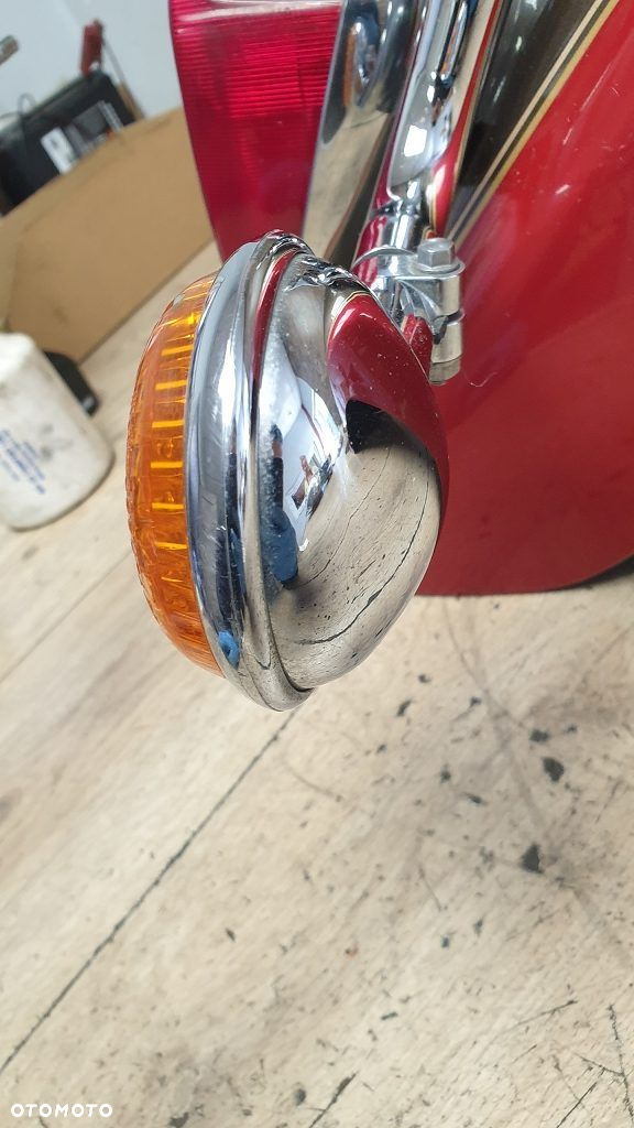 Błotnik tył lampa listwa chrom kierunkowskazy Yamaha XVS650 Drag Star Classic - 6
