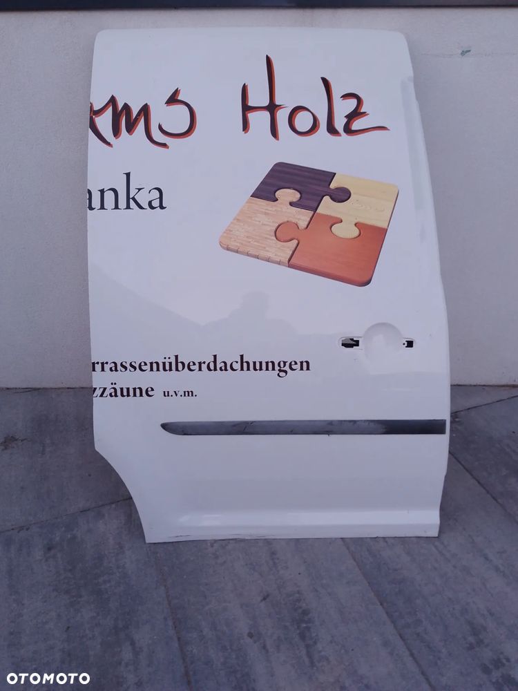 VW CADDY 2K5 DRZWI PRAWY BOK PRAWE BOCZNE  BIAŁE - 5