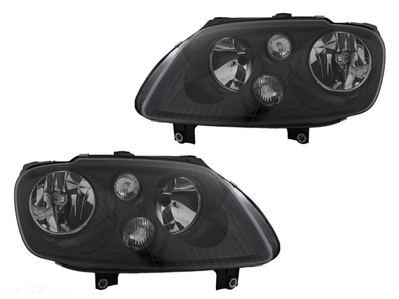 REFLEKTOR LAMPA KPL VW CADDY 2K0 TOURAN 1T1 BLACK - 1
