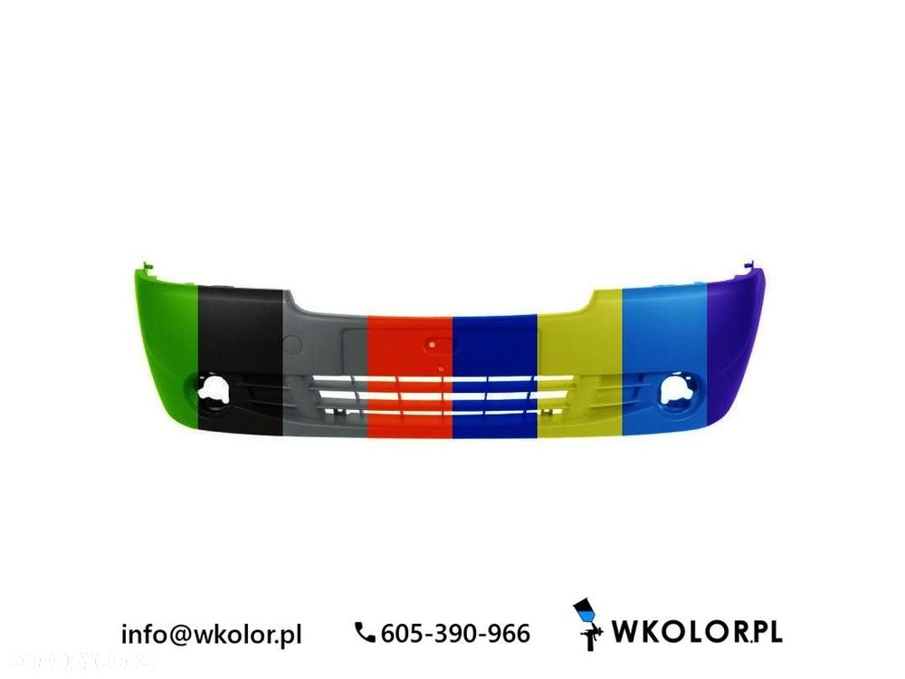 NOWY ZDERZAK NISSAN PRIMASTAR 2006-2006 LAKIEROWANY W KOLOR - 1