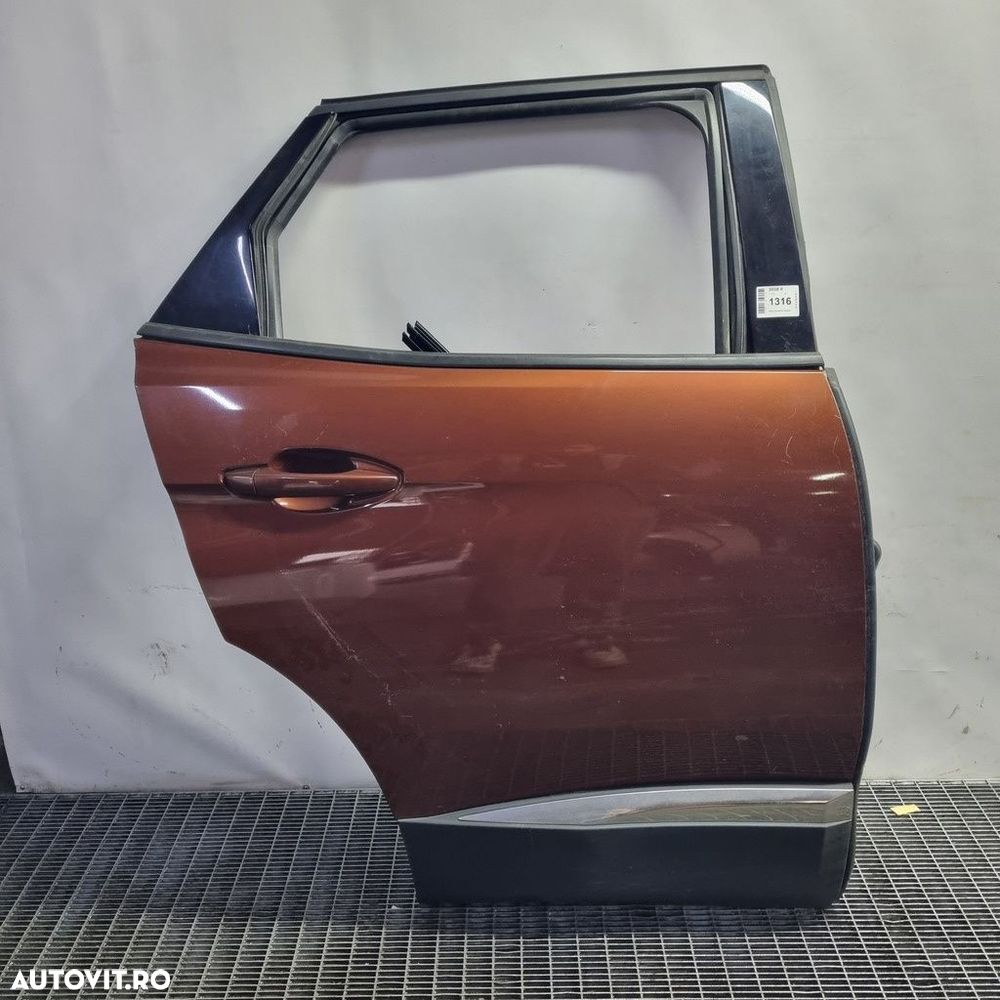 Usa Dreapta Spate Peugeot 3008 II 2016 - 2020 SUV 4 Usi Copper Braun Perleffekt ELG (1316) - 1