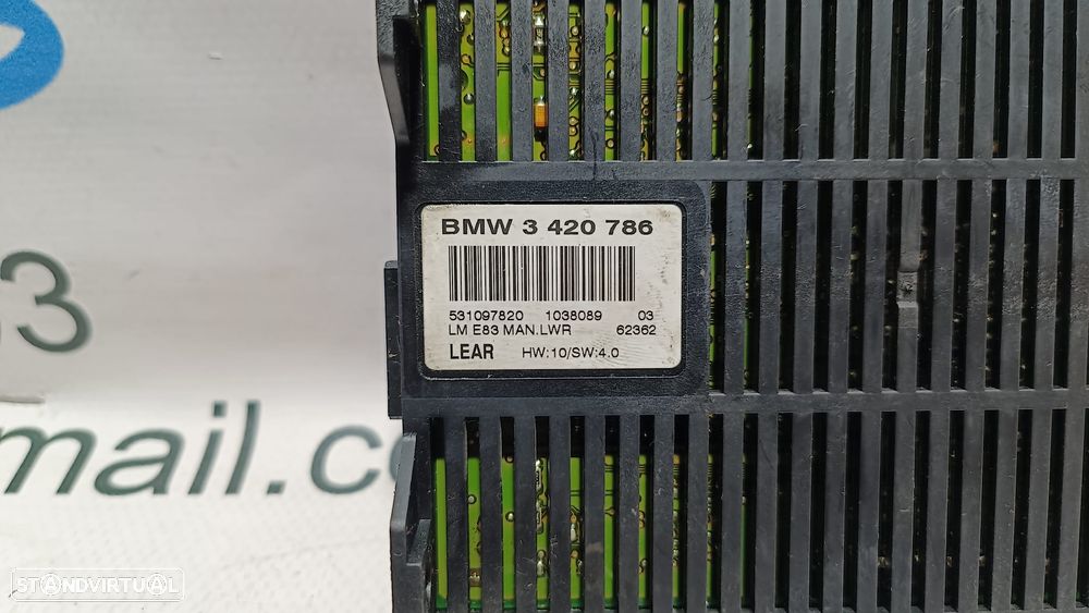 CENTRALINA MODULO LUZ LUZES LM BMW X3 E83 61313420786 3420786 - 3