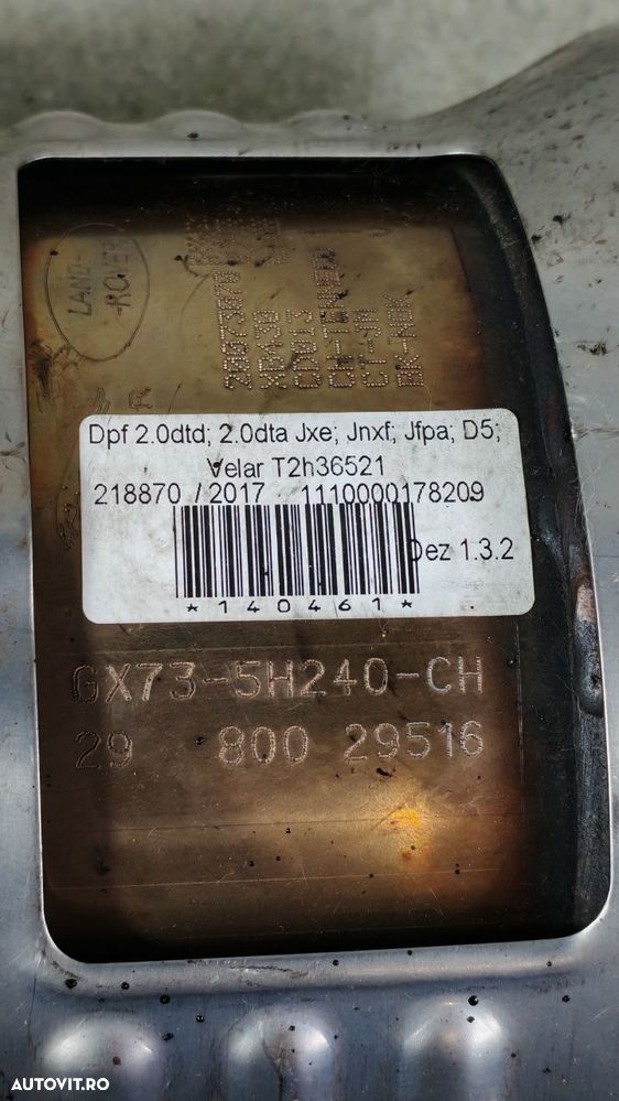 DPF 2.0 Ingenium DTD/DTA Discovery 5/Velar 2017+/Jaguar XE T2H36521 - 3
