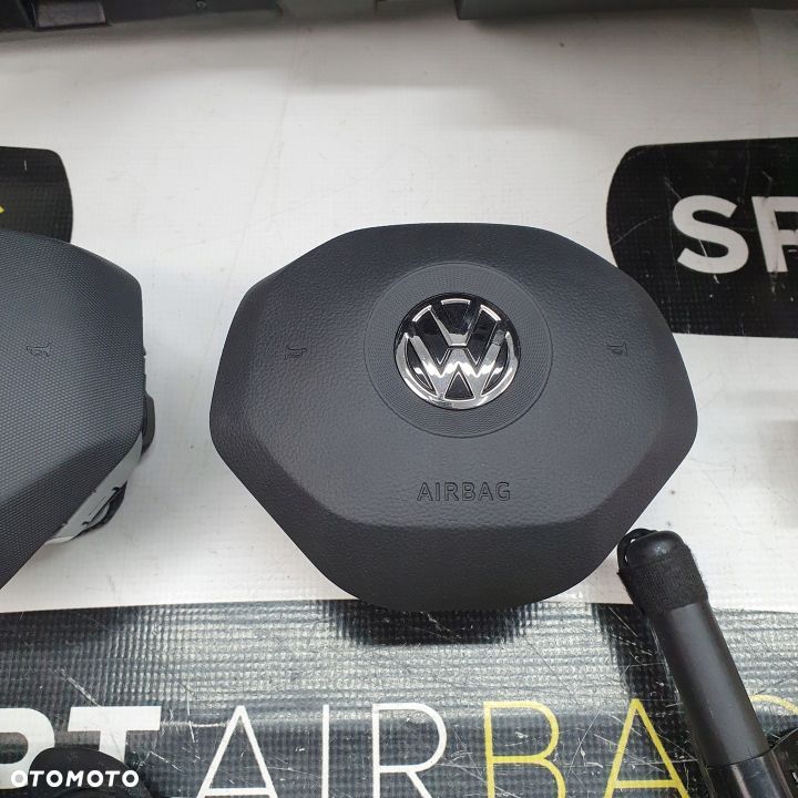 VW CADDY 2K7 DESKA ROZDZIELCZA KONSOLA KOKPIT PULPIT PODUSZKI AIRBAG AIR BAG PASY KURTYNY KIT SET - 10