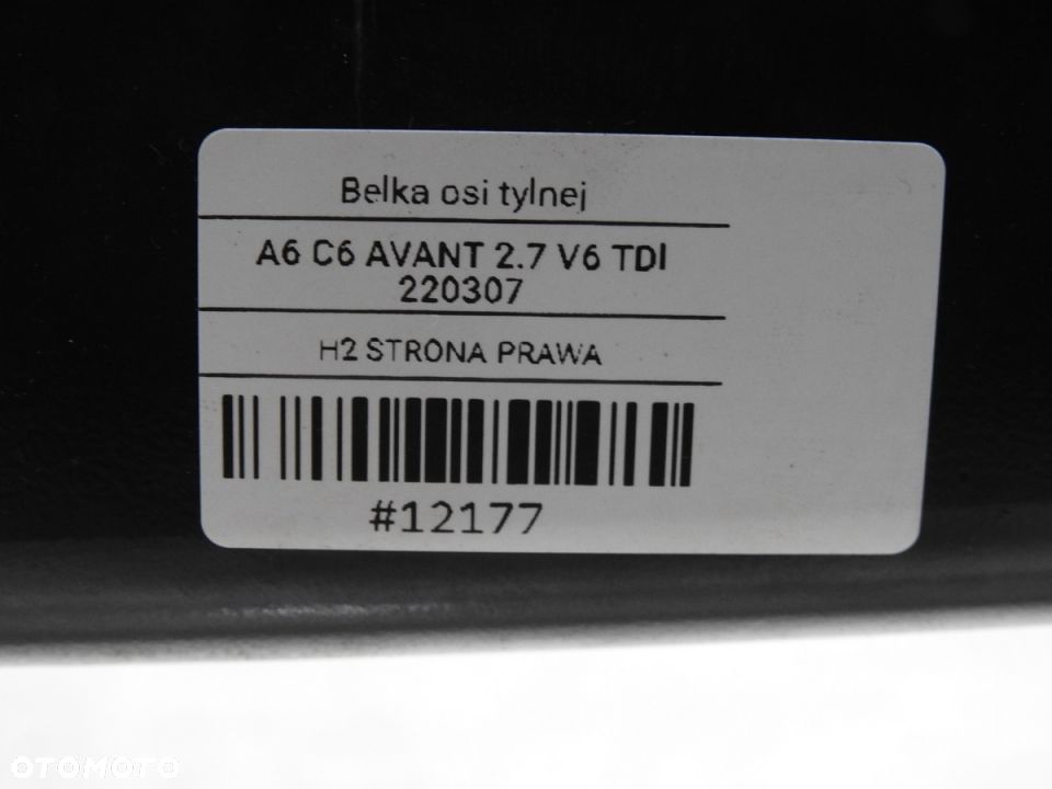 WÓZEK SANKI TYŁ AUDI A6 C6 - 12