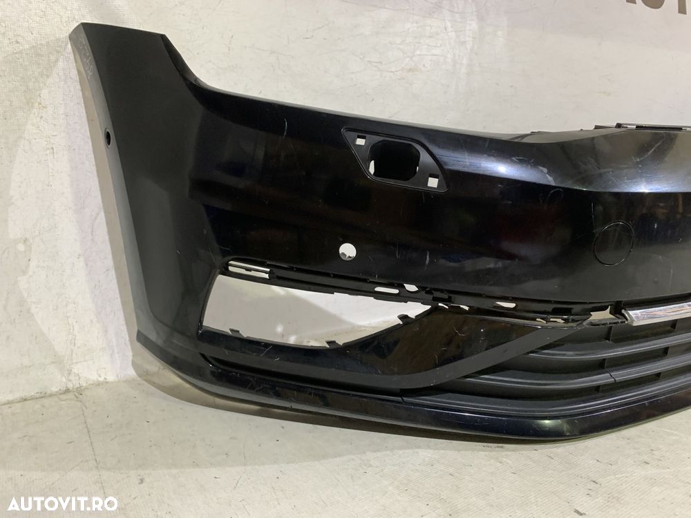 Bara fata VW Golf 7 VII, facelift, 2017, 2018, 2019, 2020, cod origine OE 5G0807221FL, cu gauri pentru spalatori faruri si senzori de parcare (6). - 3