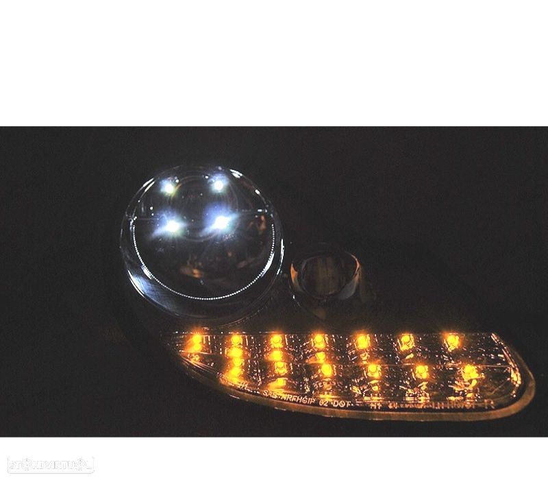 FARÓIS PORSCHE BOXSTER 96-04 NEW LED EDITION CROMADOS - 2