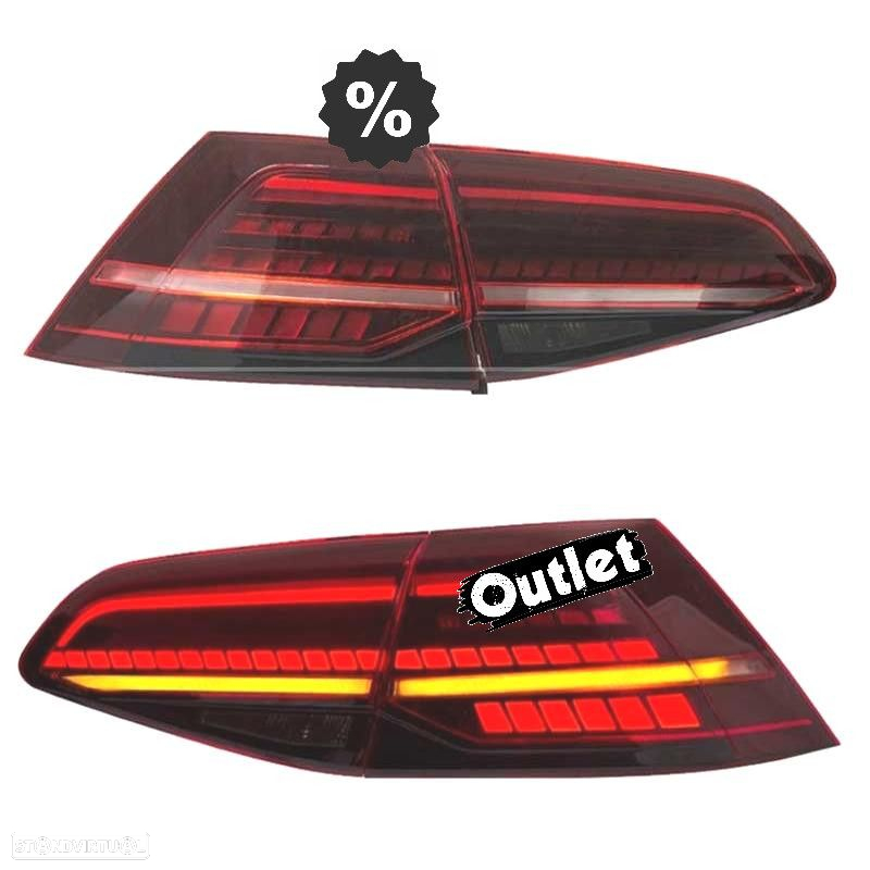 R012842C4 FARÓIS PARA VOLKSWAGEN VW GOLF 7 7.5 12-20 LOOK 7.5 COM INDICADOR LED - 11
