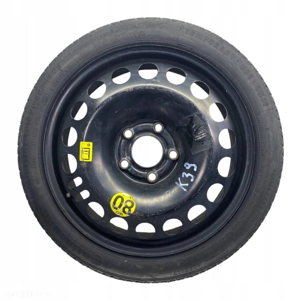 KOŁO DOJAZDOWE OPEL VECTRA C SIGNUM ASTRA H 115/70R16 5X110 2160132 - 1