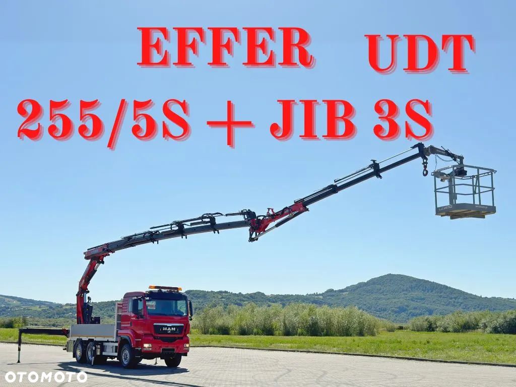 MAN TGS 28.480 * SKRZYNIA 5,00 m * EFFER 255/5S + JIB 3S + PILOT * 6x4 * STAN BDB - 1
