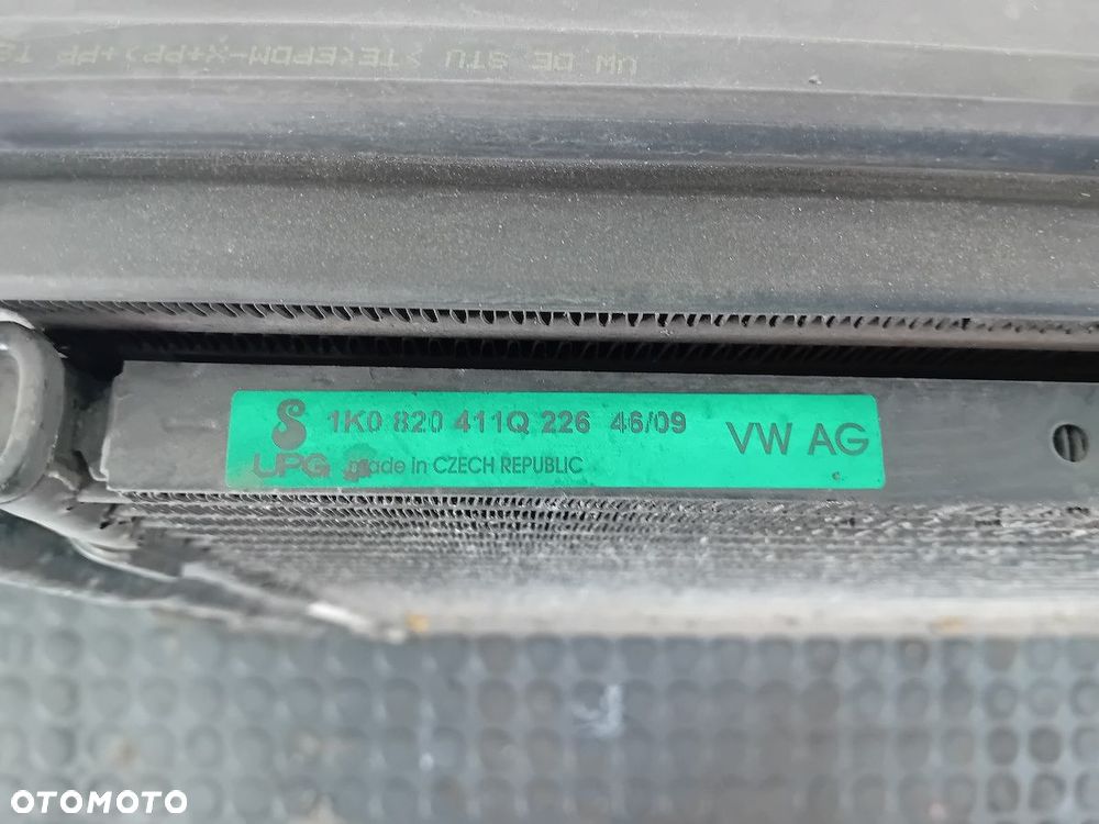 ZESTAW CHŁODNIC WODA KLIMA WENTYLATOR SEAT ALTEA FL 1K0959455EF 1.9 TDI - 9