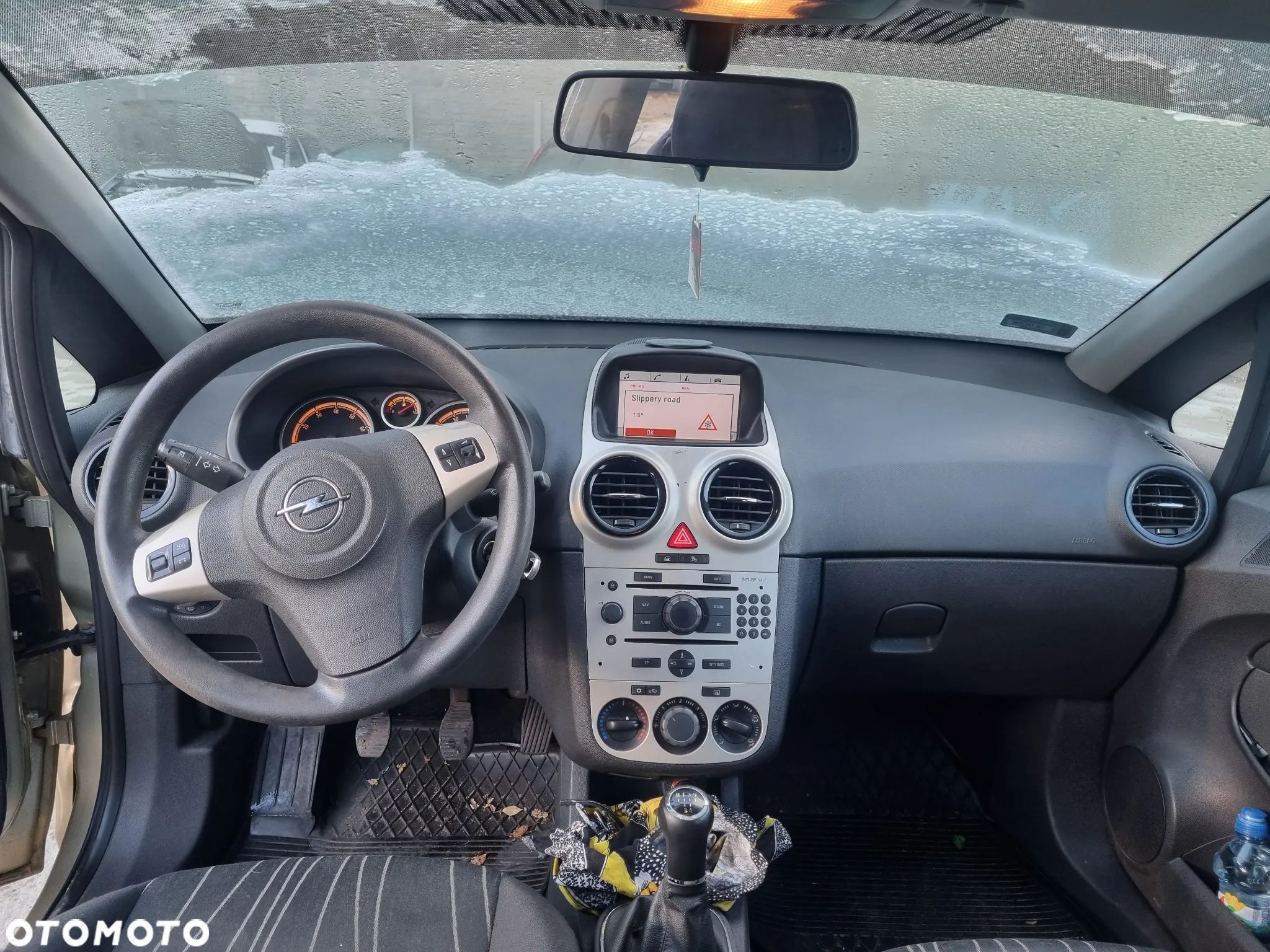 OPEL CORSA D 06-11 r. deska rozdzielcza + pasy lewy i prawy przód + AIRBAG + moduł + - 1