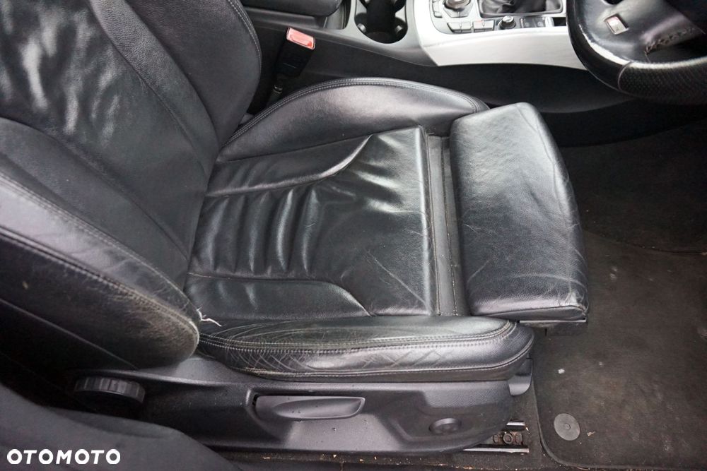 FOTELE FOTEL PRZEDNI LEWY PRAWY KANAPA WNĘTRZE Q5 I 8R CZARNA SKÓRA GRZANE S-LINE AUDI 2008-2012 - 3