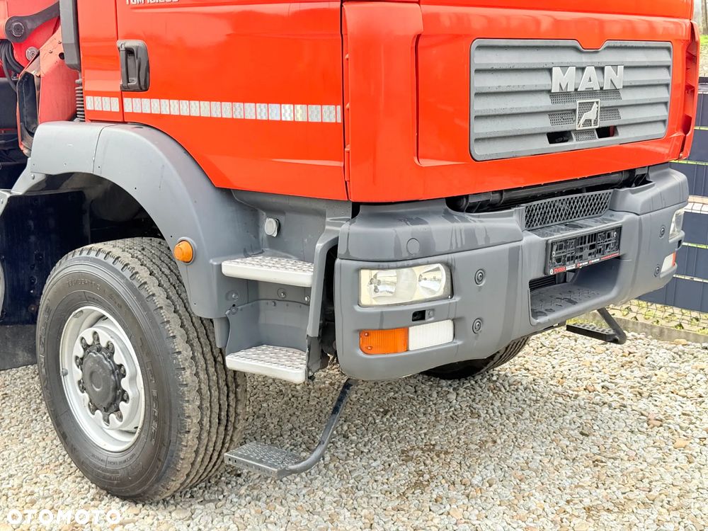 MAN * TGM 18-280 MAN 4x4 HDS Palfinger PK10500 * Kiper Wywrotka * Bardzo Dobry Stan - 27