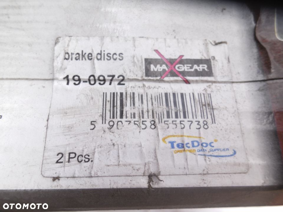 Tarcza hamulcowa - MAXGEAR 19-0972 TOYOTA COROLLA sedan (_E12_) 1.4 1.6 - 2