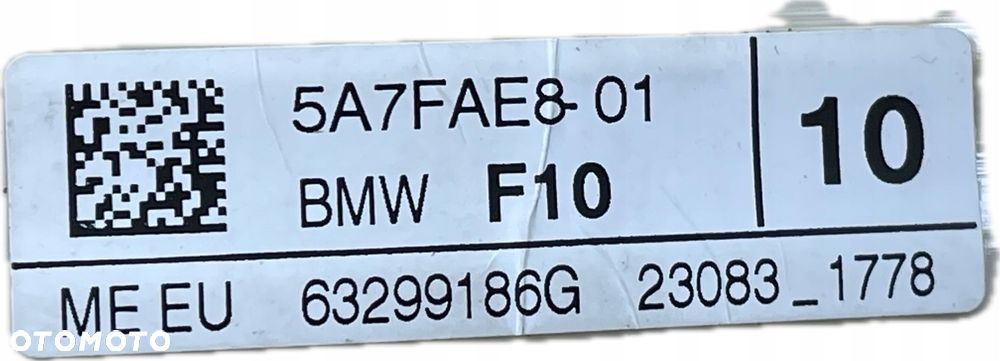 BMW 5 F10 F11 LIFT LCI CZUJNIK OCHRONY PIESZYCH PTS 5A7FAE8 - 3