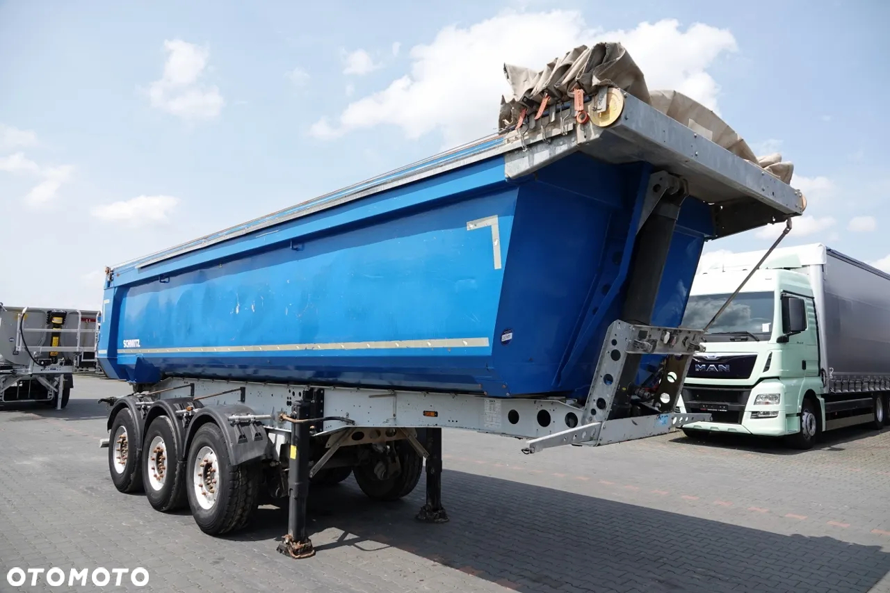 Schmitz Cargobull WYWROTKA / 24 m3 /  RYNNA STALOWA  / OŚ PODNOSZONA / AUTOMATYCZNA  PLANDEKA / KAMERA COFANIA / SPROWADZONA - 8