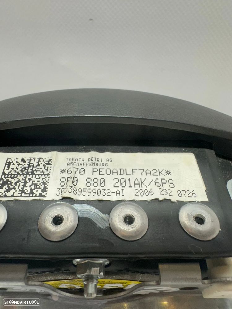 .Airbag Volante Guiador Original Audi A3 8P 8P0880201AK 2003 - 2012 - 8