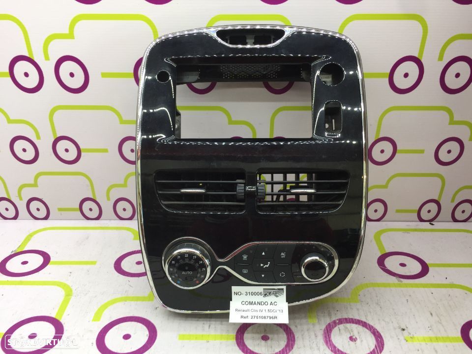 Comando Chauffage / AC Renault Clio IV de 2013 - Ref: 275108796R - NO310006 - 1