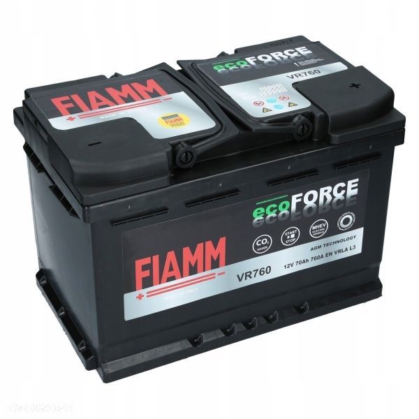Akumulator Fiamm ECOFORCE VR760 70Ah Start-Stop - 1