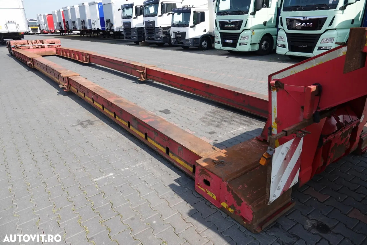 Nooteboom TIEFBET DETASABILE / ȘASIU JOS / EXTENSIBIL / OSI DE DIRECȚIE / Lungime 22 m / PORTATOR / TROLIU - 10