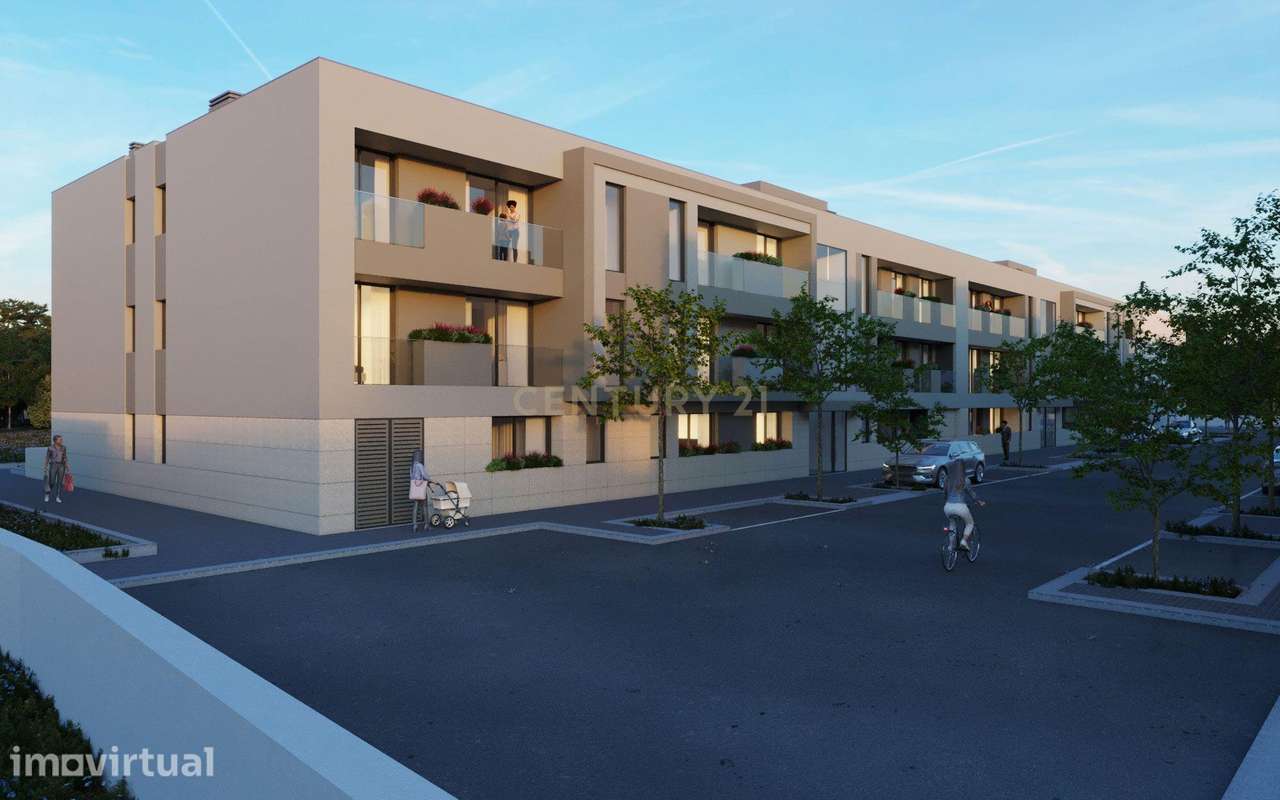 Apartamento T2+1 com Terraço e Garagem em Águas Santas, Maia - Grande imagem: 2/13