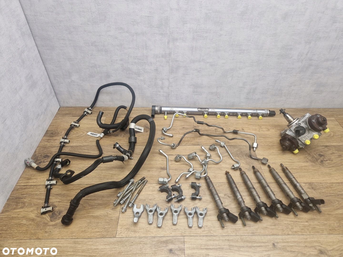 BMW F07 F10 F11 F01 UKŁAD PALIWOWY WTRYSKOWY KOMPLET N57 245KM 3.0D DIESEL - 1