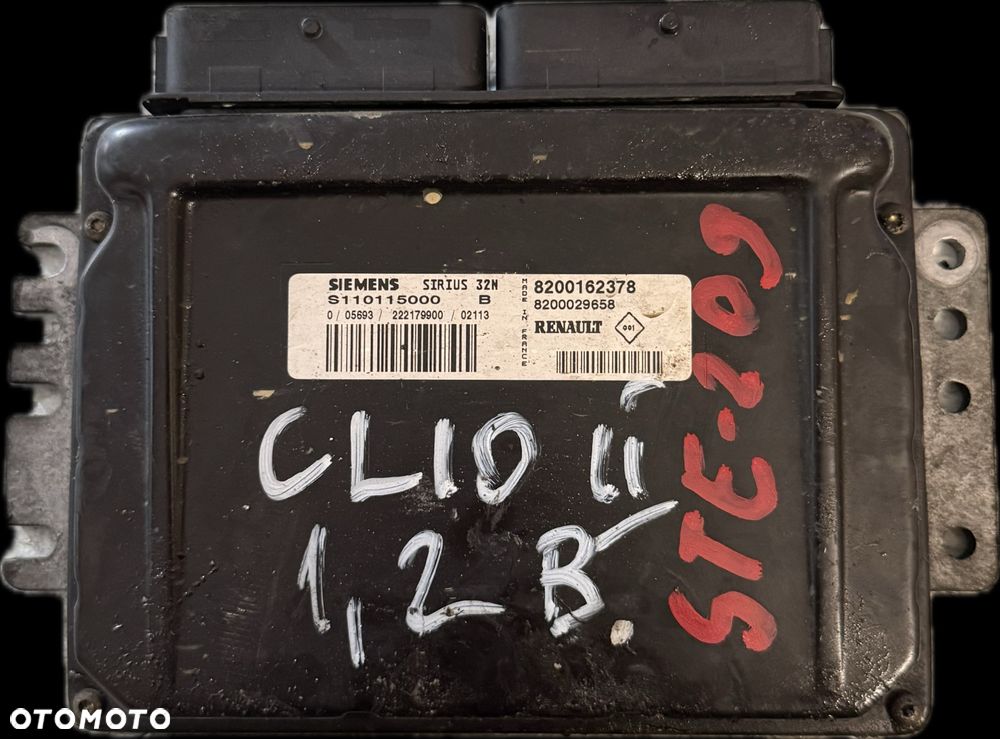 Sterownik Silnika ECU Komputer Renault Clio 8200162378 - 1