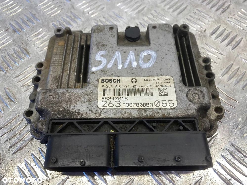 STEROWNIK MODUŁ KOMPUTER SILNIKA OPEL COMBO D 1.6 CDTI 55247016 0281018721 - 1