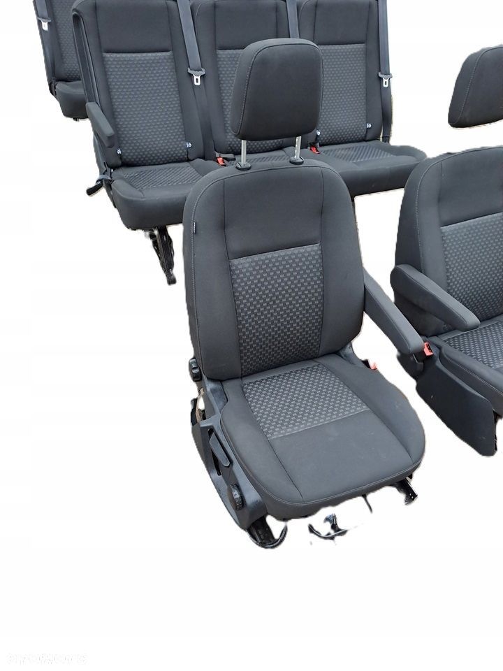 ford transit mk8 fotele środek kanapa ławka szyny 8 osób - 2