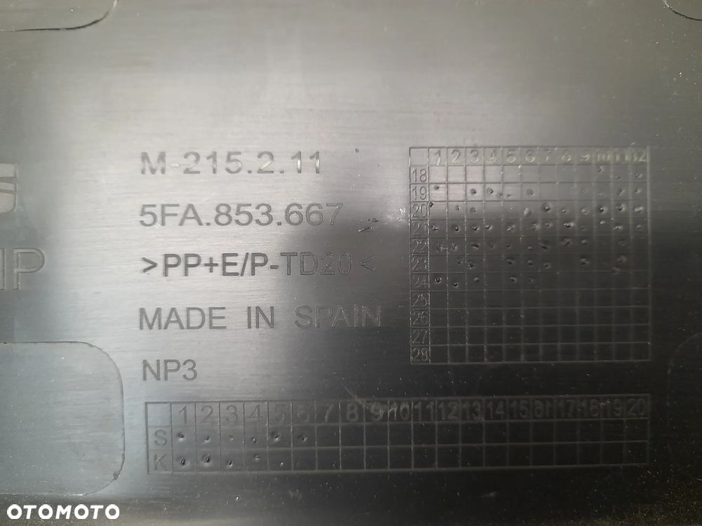 SEAT LEON IV 4 KRATKA ŚRODKOWA ATRAPA GRILL ZDERZAKA PRZÓD 5FA853667 - 10