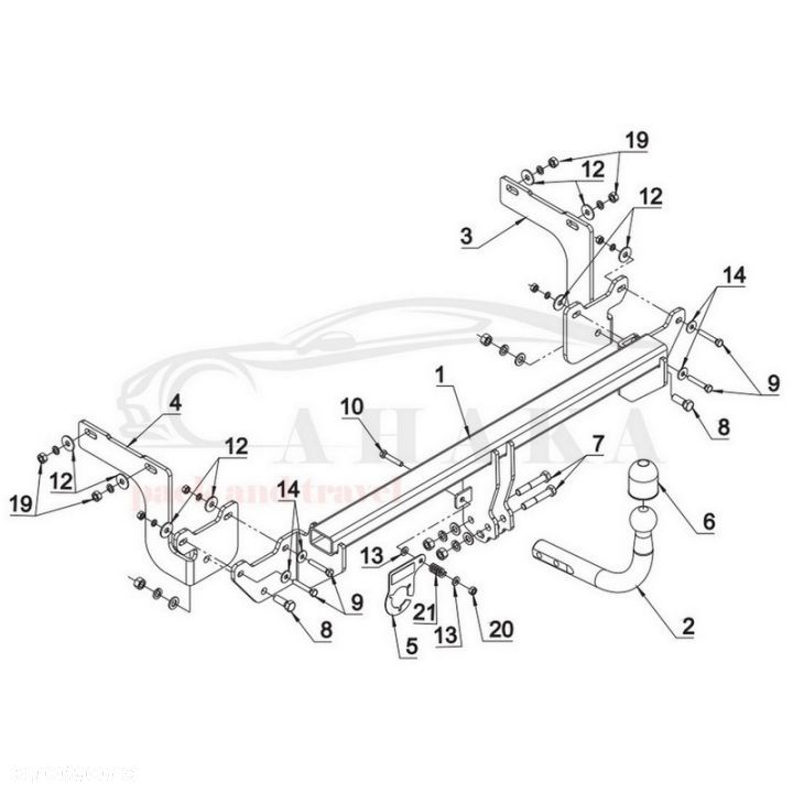 Hak Holowniczy Odkręcany Do Citroen C4 Picasso 2013-2018 - 4