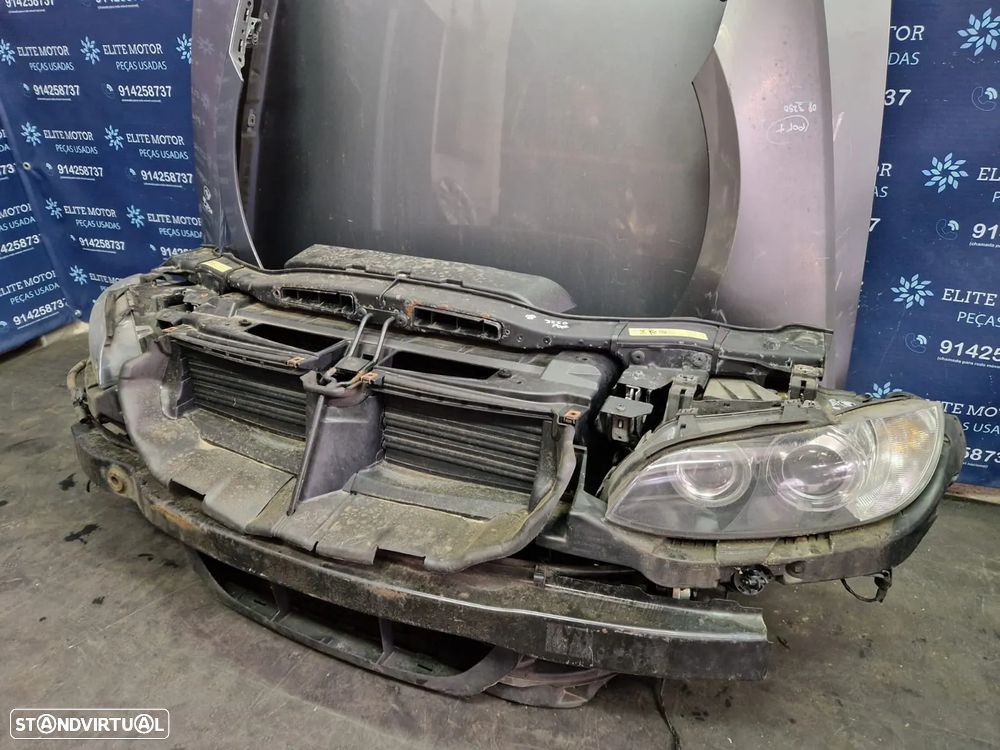 Frente completa usada BMW E92 325D E93 320D PRE LCI XENON capot parachoques guardalamas oticas radiadores - 8